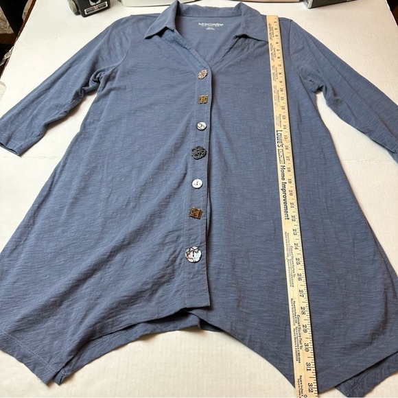 Soft Surroundings button up lagenlook - Picture 5 of 9